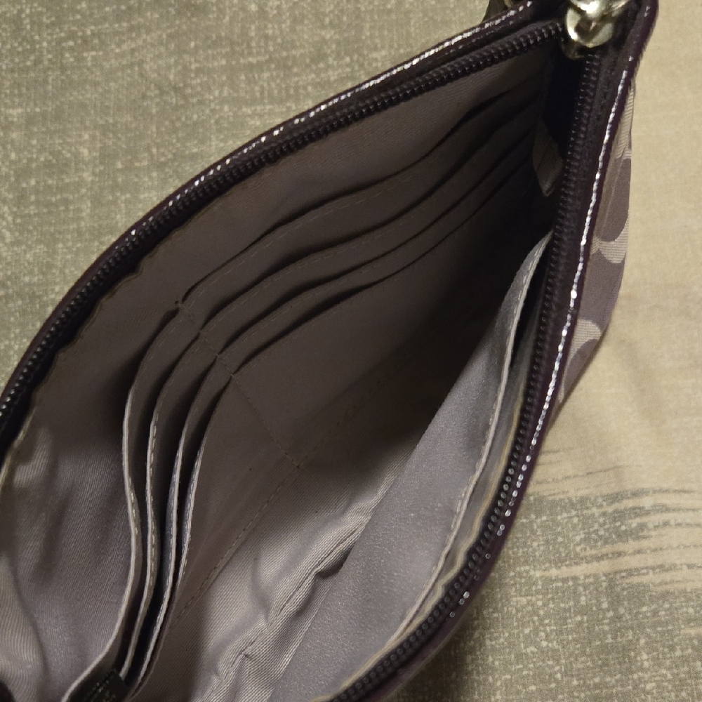Coach Purple Patterned Wristlet - Picture 3 of 3